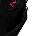 Flying Soccer Mom Backpack Black Right outside poicket