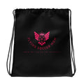 Soccer Mom Drawstring bag Black Product mockup