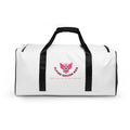 Flying Soccer Mom Duffel Bag White Front