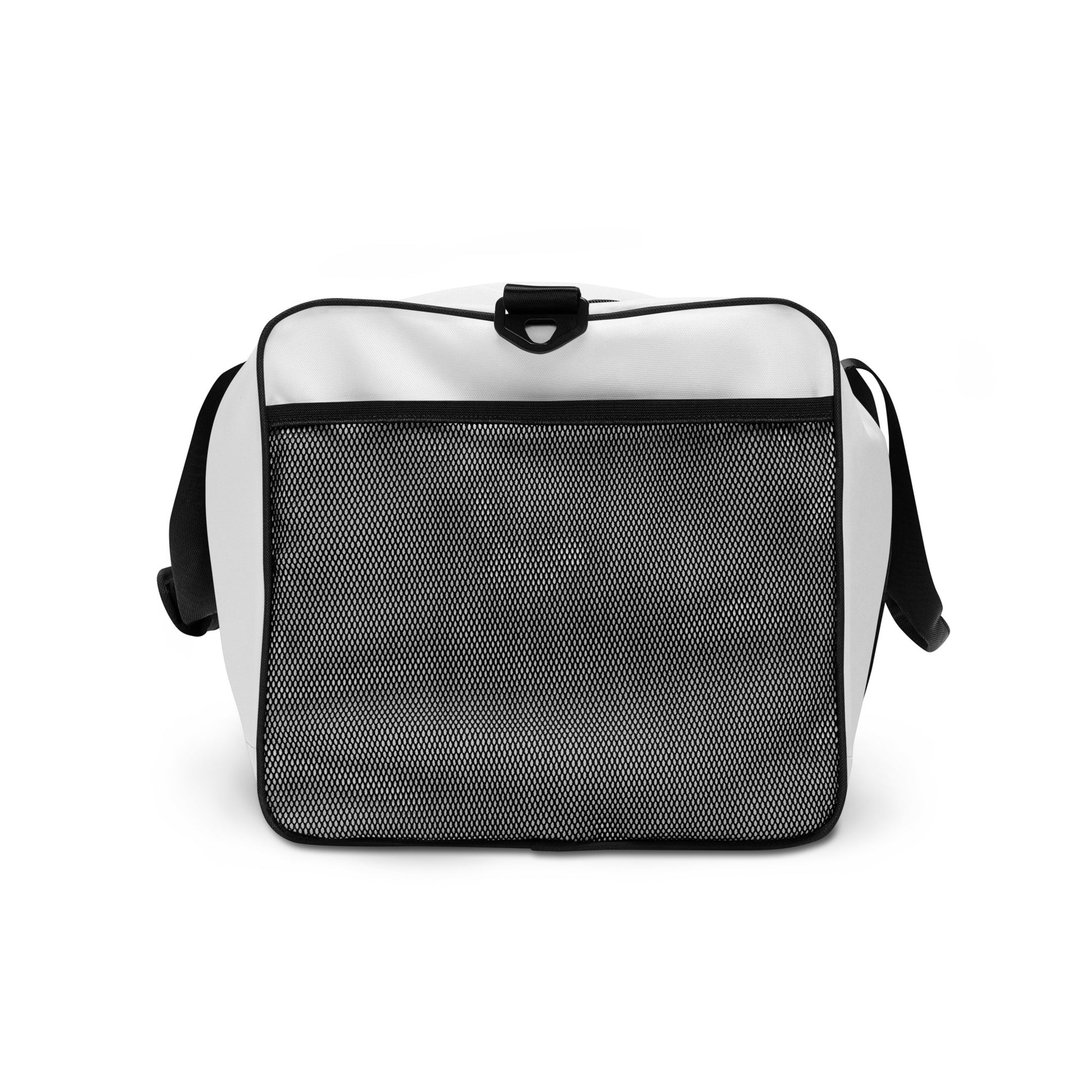 Flying Soccer Mom Duffel Bag White right side