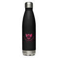 Black soccer mom water bottle clean product image on white background