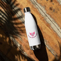 Soccer mom water bottle on game day with sporty lifestyle setting