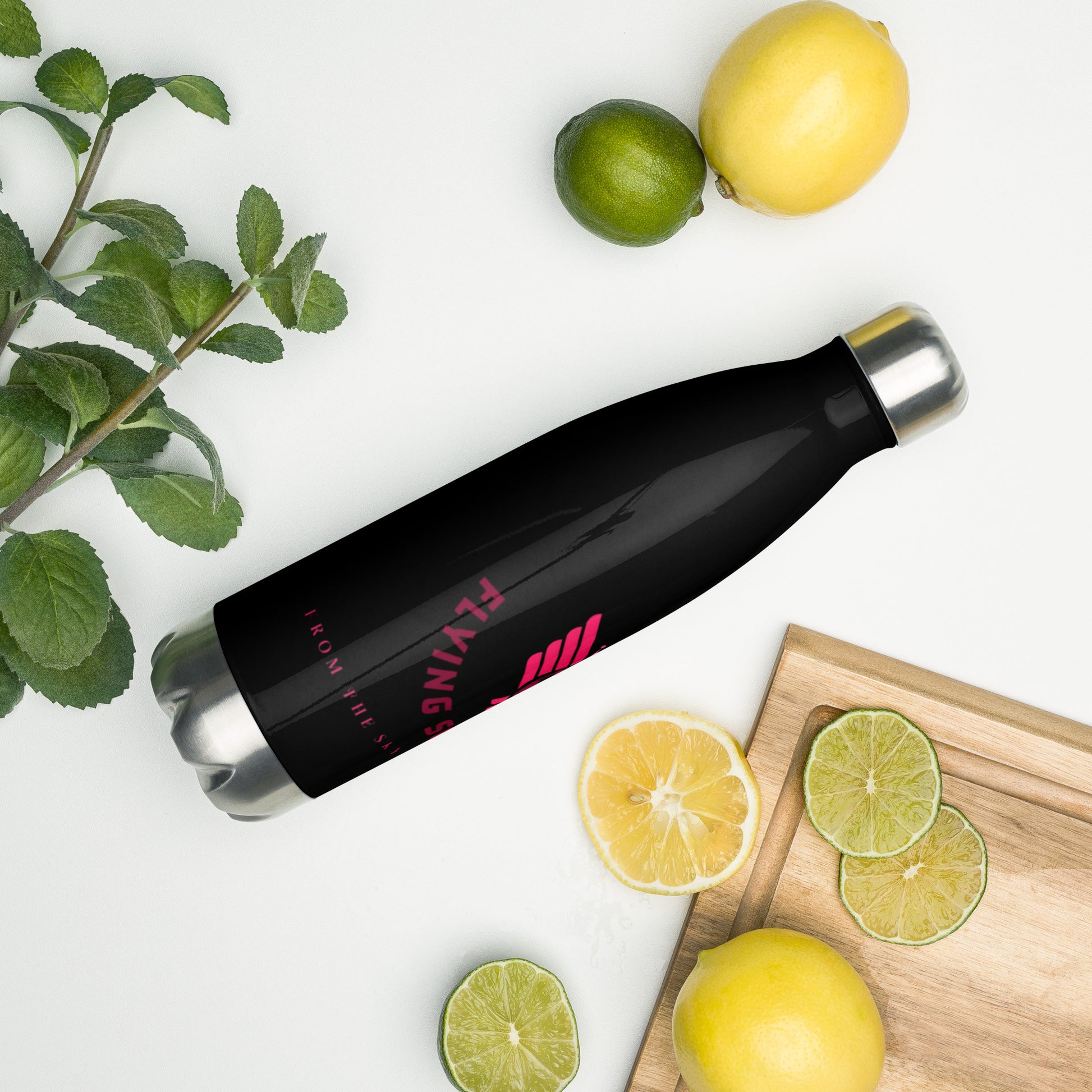 Flying Soccer Mom - Stainless steel water bottle