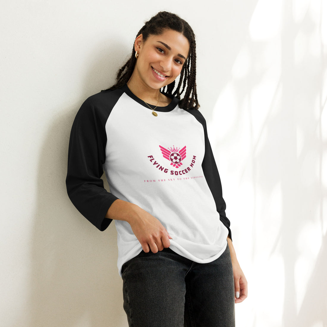 soccer mom sweatshirt women | 3/4 Sleeve Raglan Shirt
