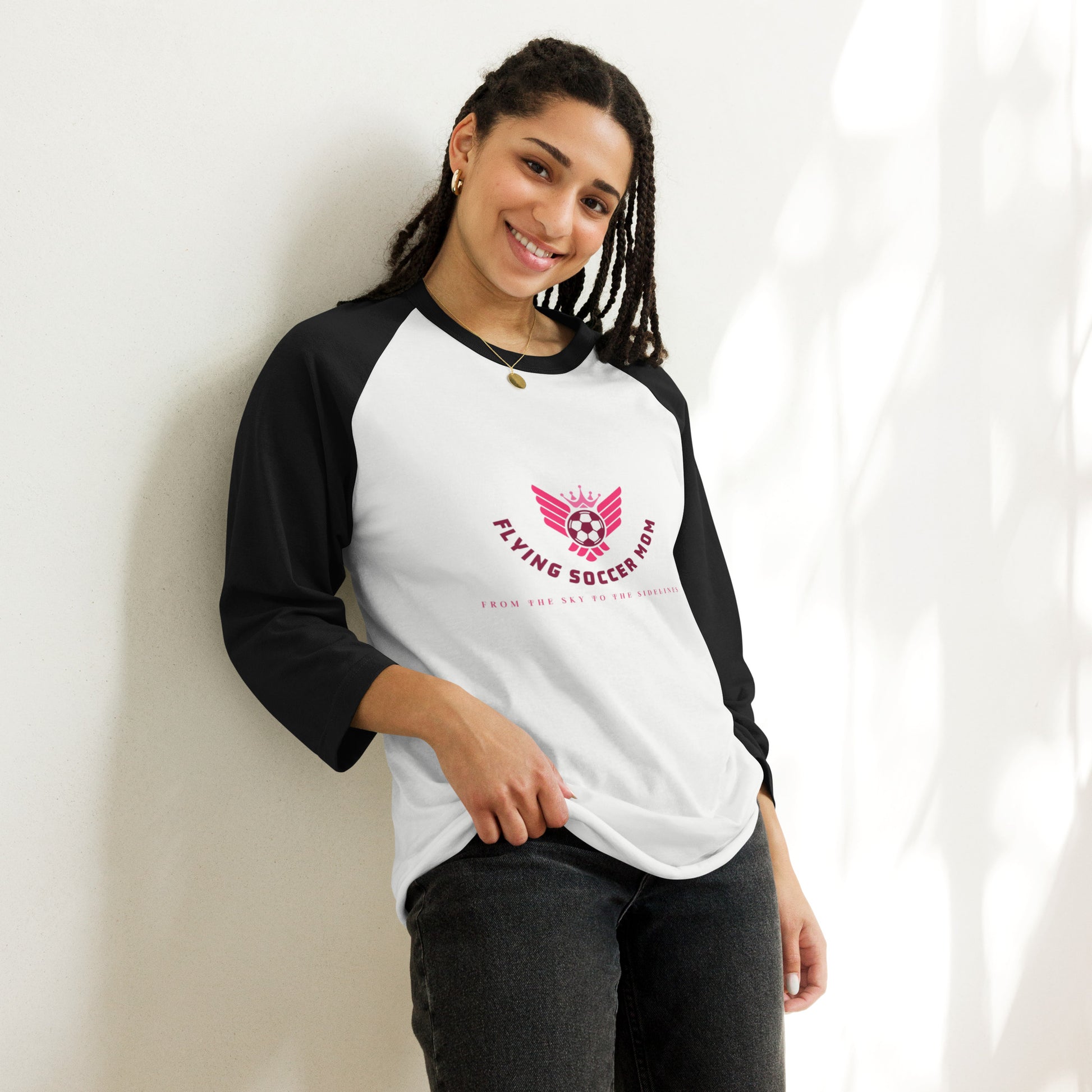 soccer mom sweatshirt women | 3/4 Sleeve Raglan Shirt