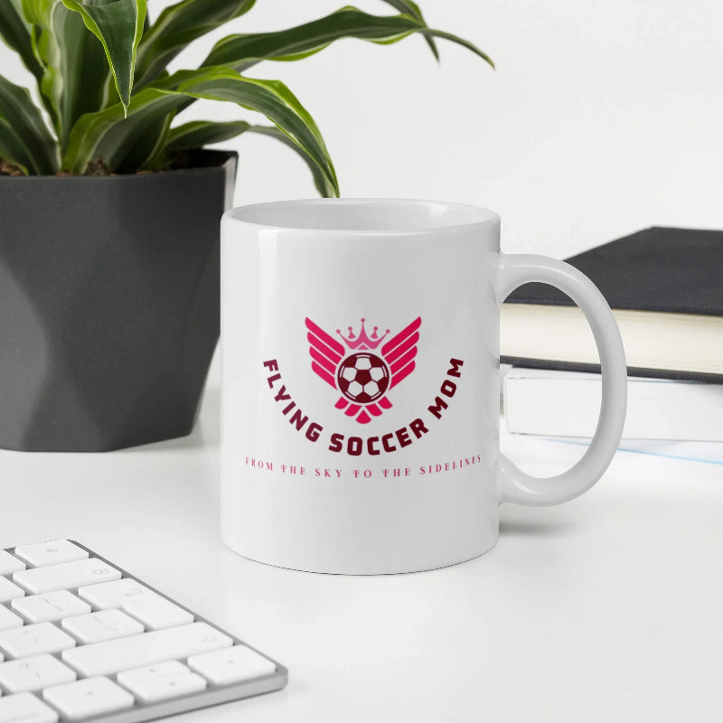 Soccer Mom Coffee Mug with soccer ball